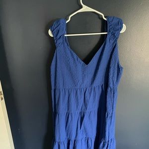 Cobalt tie back maxi dress